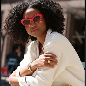 Crap Eyewear The Wild Gift Red Cat-Eye Sunglasses